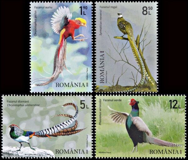 RUMANIA/SELLOS, AVES - FAISANES - YV 6569/72 - 4 VALORES - NUEVO