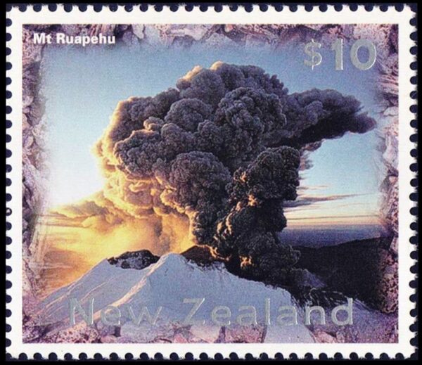 NUEVA ZELANDA/SELLOS, 1997 – MONTAÑAS – VOLCANES – SELLO ORDINARIA – YV 1511  - 1 VALOR - NUEVO