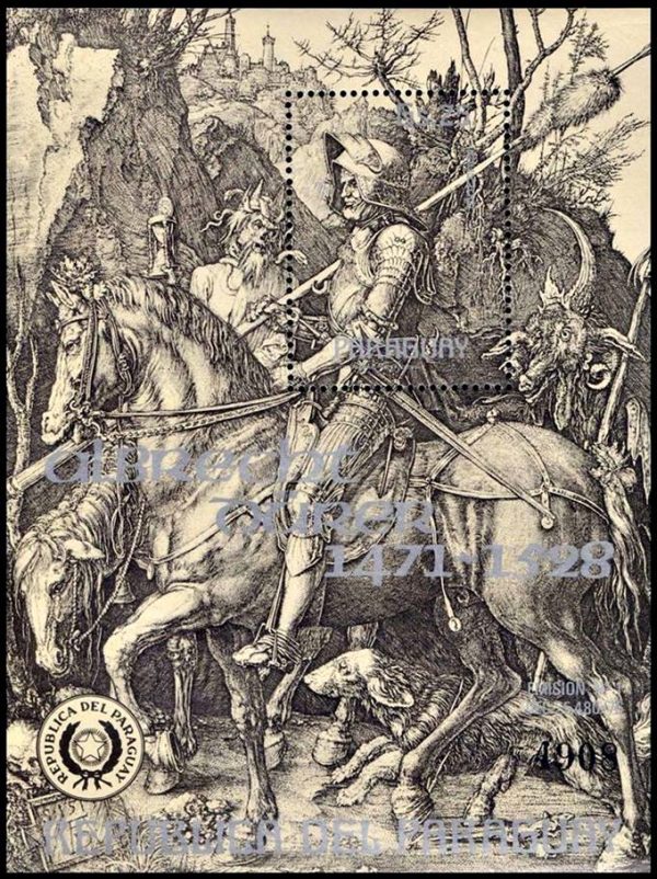 PARAGUAY/SELLOS, 1978 - PINTURA - ALBRECHT DURER - CORREO AEREO - MICHEL BL 317 - BLOQUE - NUEVO