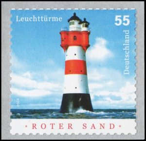 ALEMANIA/SELLOS, 2004 - FAROS - YV 2235 + 1 VALOR - AUTOADHESIVO - NUEVO