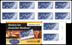 ALEMANIA/SELLOS, 2003 - MUSICA - YV C 2174A - CARNET - AUTOADHESIVO