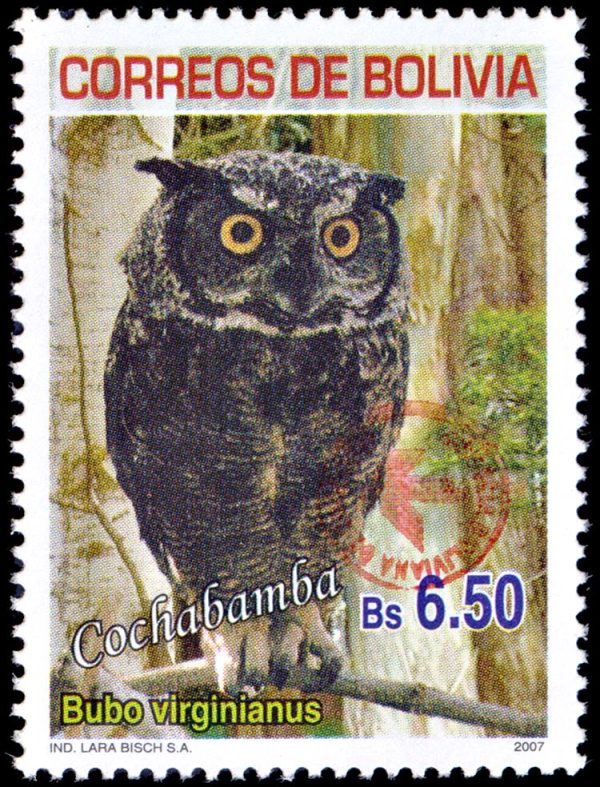 BOLIVIA/STAMPS, 2018-2019 - BIRDS OF COCHABAMBA - YV 1614 - OVERPRINT - 1 VALUE - MNH