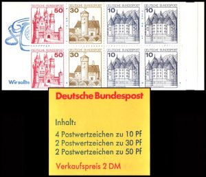 ALEMANIA/SELLOS, 1979 - CASTILLOS - ORDINARIOS - YV C 762 b - CARNET - NUEVO
