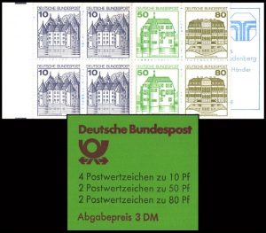 ALEMANIA/SELLOS, 1982 - CASTILLOS - ORDINARIOS - YV C 970b - CARNET - NUEVO