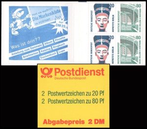 ALEMANIA/SELLOS, 1989 - CURIOSIDADES - ORDINARIOS - YV C 1230 b I - CARNET - NUEVO