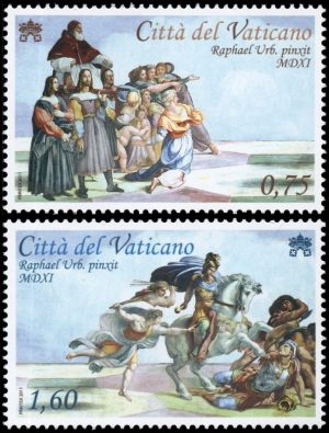 VATICANO/SELLOS, 2011 - ARTE - PINTURAS - YV 1571/72 - 2 VALORES - NUEVO