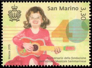 SAN MARINO/SELLOS, 2015 - INSTITUTO MUSICAL SANMARINENSE - YV 2445 - 1 VALOR - NUEVO