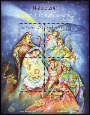 SAN MARINO/SELLOS, 2011 - NAVIDAD - YV BF 57 - BLOQUE - NUEVO