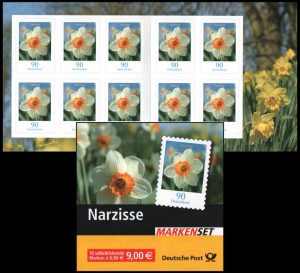 ALEMANIA/SELLOS, 2006 - SELLOS ORDINARIA - FLORES - YV C 2333-2 - CARNET AUTOADHESIVO