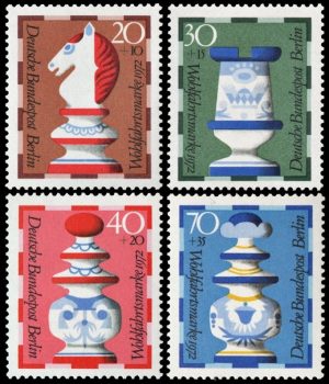 BERLIN/SELLOS, 1972 - AJEDEZ - YV 400/03 - 4 VALORES - NUEVO