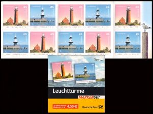 ALEMANIA/SELLOS, 2005- FAROS - YV C 2301 - CARNET - AUTOADHESIVO