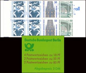 BERLIN/SELLOS, 1988 - CURIOSIDADES - SELLOS ORDINARIOS - YV C 759b - CARNET - NUEVO