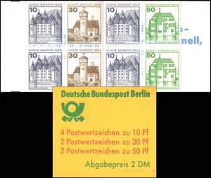 BERLIN/SELLOS, 1979 - CASTILLOS - SELLOS ORDINARIOS - YV C 574b - CARNET - NUEVO