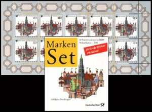 ALEMANIA/SELLOS, 1998 - VILLAS DE ALEMANIA - VILLA DE NORDILINGEN - YV C 1797 - CARNET - NUEVO