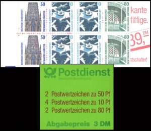 ALEMANIA/SELLOS, 1988 - CURIOSIDADES - ORDINARIOS - YV C 1179 b II - CARNET - NUEVO