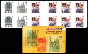 ALEMANIA/SELLOS, 2000 - CURIOSIDADES - ORDINARIOS - YV CC 2019 - CARNET AUTOADHESIVO