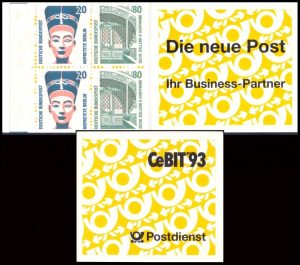ALEMANIA/SELLOS, 1989 - CURIOSIDADES - ORDINARIOS - YV C 1230 b I - CARNET - NUEVO