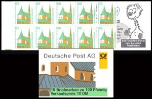 ALEMANIA/SELLOS, 1989 - CURIOSIDADES - ORDINARIOS - YV 1238b II - CARNET - NUEVO