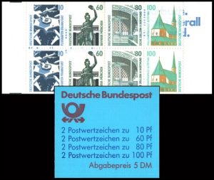 ALEMANIA/SELLOS, 1989 - CURIOSIDADES - ORDINARIOS - YV C 1238b I - CARNET - NUEVO