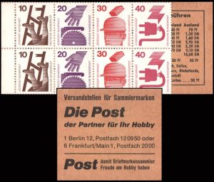 ALEMANIA/SELLOS 1972 - ORDINARIOS - PREVENCION DE ACCIDENTES - YV C 574 - CARNET - NUEVO