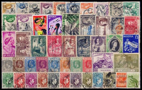 NIGERIA/STAMPS - LOT OF 49 USED STAMPS - VERY GOOD CONDITION