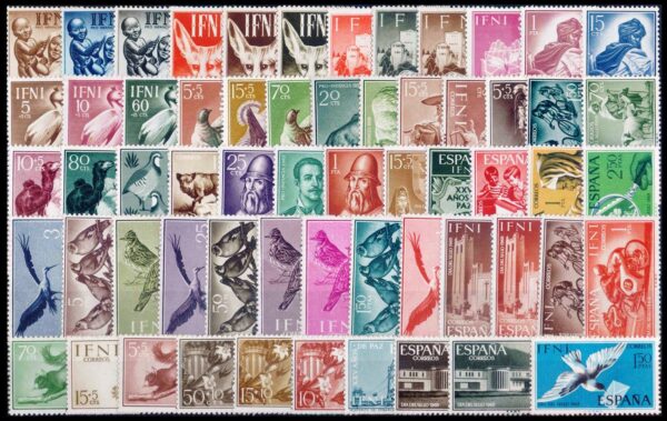 IFNI - LOTE DE 60 SELLOS - SERIES COMPLETAS - NUEVO - MINT