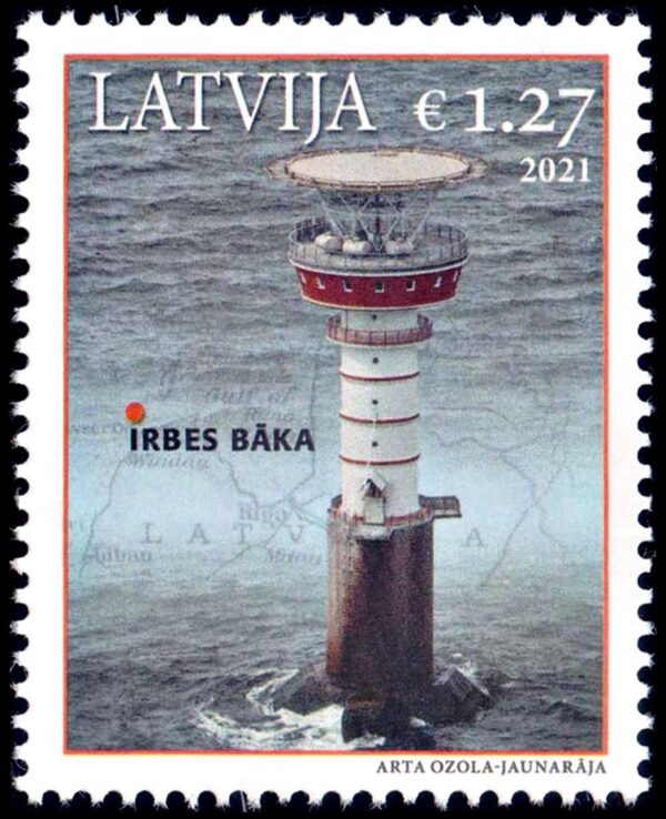 LATVIA/STAMPS, 2021 – LIGHTHOUSES – YV 1114 – 1 VALUE – MNH