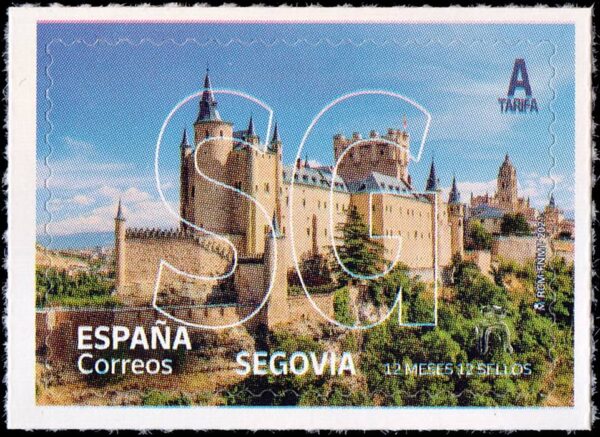 ESPAÑA/SELLOS, 2021 – TURISMO – LAS PROVINCIAS ESPAÑOLAS - SEGOVIA – YV 5259 – 1 VALOR – AUTOADHESIVO