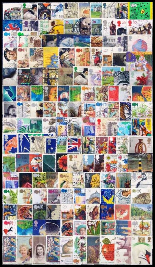 GREAT BRITAIN/STAMPS - LOT OF 155 STAMPS - MODERN - EXCELLENT CONDITION - USED