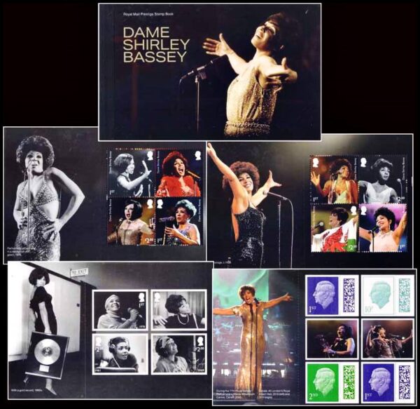 GRAN BRETAÑA/SELLOS, 2023 - MUSICA - DAME SHIRLEY BASSEY - CARNET PRESTIGE - NUEVO