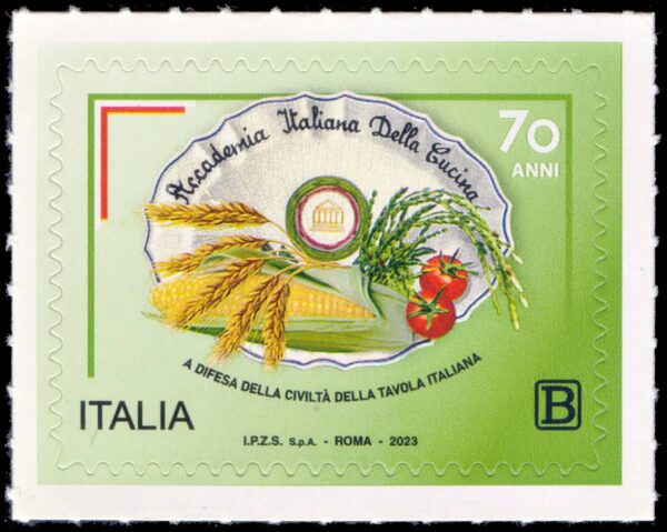 ITALY/STAMPS, 2023 – ITALIAN ARTISTIC AND CULTURAL HERITAGE – GASTRONOMY – YV 4313 – 1 VALUE – SELF-ADHESIVE.