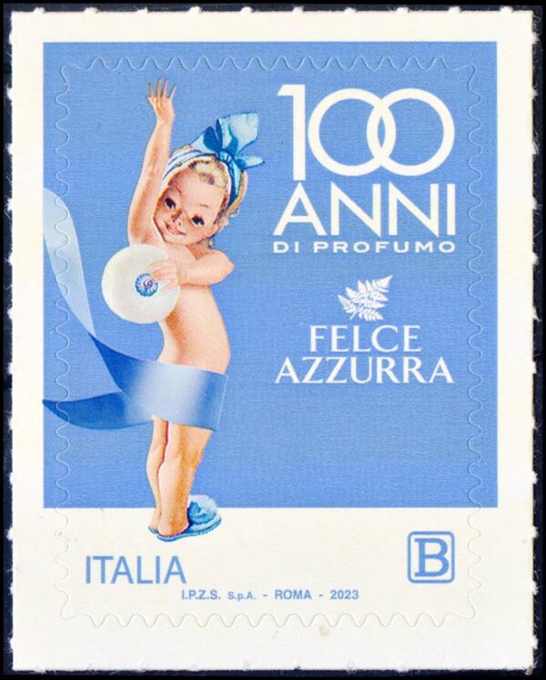 ITALY/STAMPS, 2023 - PRODUCTION AND ECONOMY - FALCE AZURRA - TOILETTE PRODUCTS - YV 4277 - 1 VALUE - SELF-ADHESIVE