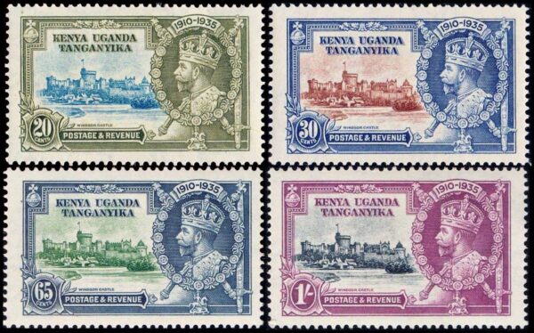 KENYA UGANDA AND TANGANYKA/STAMPS, 1935 - JUBILEE OF GEORGE V - YV 29/32 - 4 VALUES - NEW - HINGED