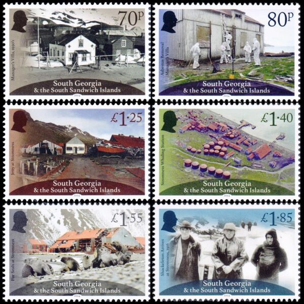 SOUTH GEORGIAS/STAMPS, 2024 - WILDLIFE - FUR SEALS - SCHAKLETON - VIEWS - SITES - 6 VALUES - MNH