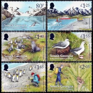 SOUTH GEORGIAS/STAMPS, 2024 - FAUNA - SEALS - ALBATRONS - PENGUINS - BIRDS - WHALES - BOATS - 6 VALUES - MNH