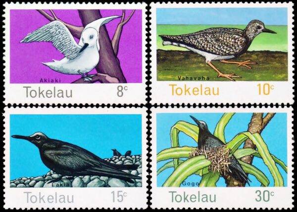 TOKELAU (NEW ZEALAND) STAMPS, 1977 - FAUNA - BIRDS - YV 57/60 - 4 VALUES - MNH - MINT