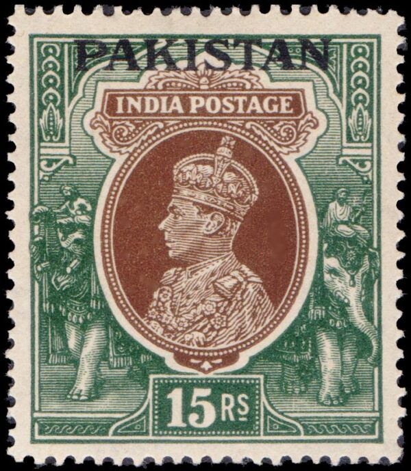 PAKISTAN/STAMPS, 1947 - GEORGE VI - BRITISH INDIA OVERPRINT STAMPS - YV 18 - 1 VALUE - HINGE