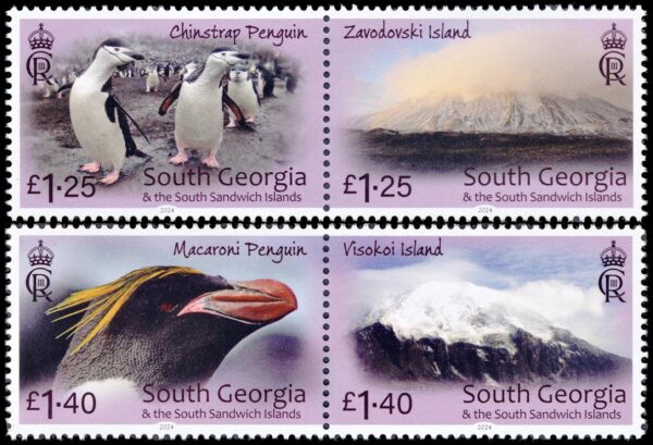 GEORGIAS DEL SUR/SELLOS, 2024 - PINGUINOS - ISLAS - YV 806/09 - 4 VALORES - NUEVO - MINT