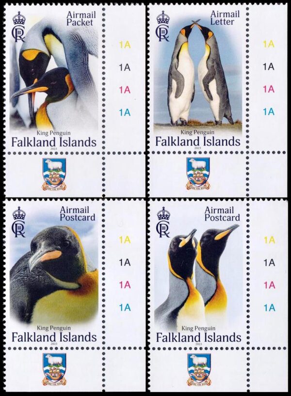 MALVINAS/SELLOS, 2023 - AVES - PINGUINOS - YV 1427/30 - 4 VALORES - NUEVO - MINT