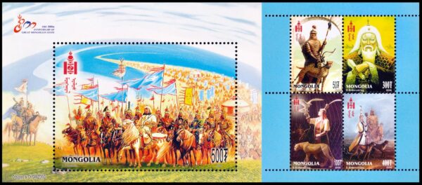 MONGOLIA/SELLOS, 2006 - IMPERIO MONGOL - 800 AÑOS DE LA FUNDACION - YV BF 323 - BLOQUE - NUEVO - MINT