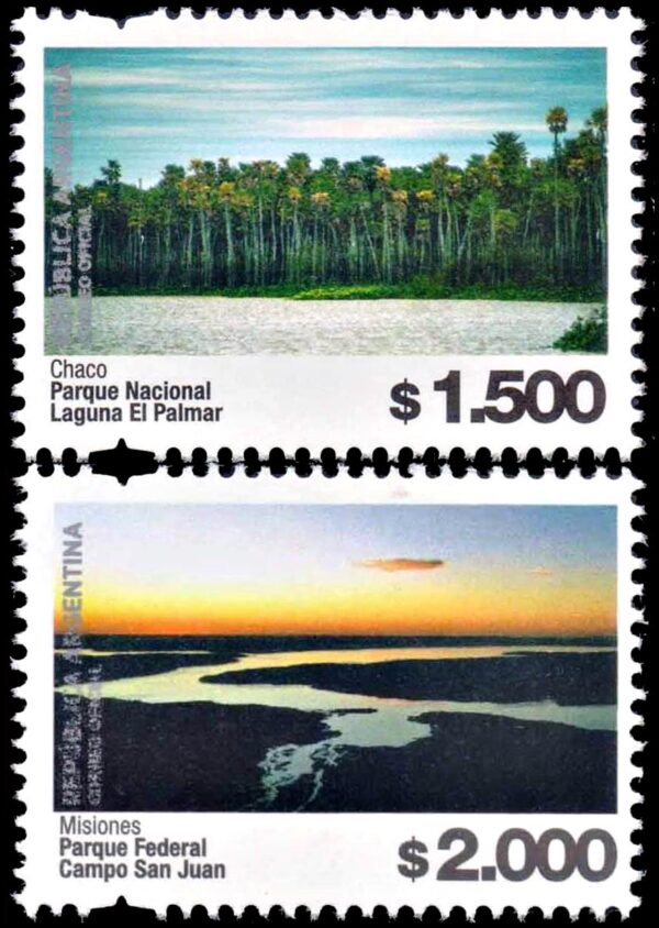 ARGENTINA/STAMPS, 2023 - DEFINITIVES - NATIONAL PARKS - CAT GJ 4505/06 - 2 VALUES  - MNH