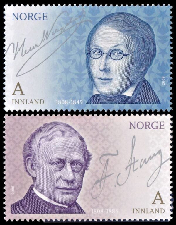 NORWAY/STAMPS, 2008 - PERSONALITIES - YV 1590/91 - 2 VALUES - MINT