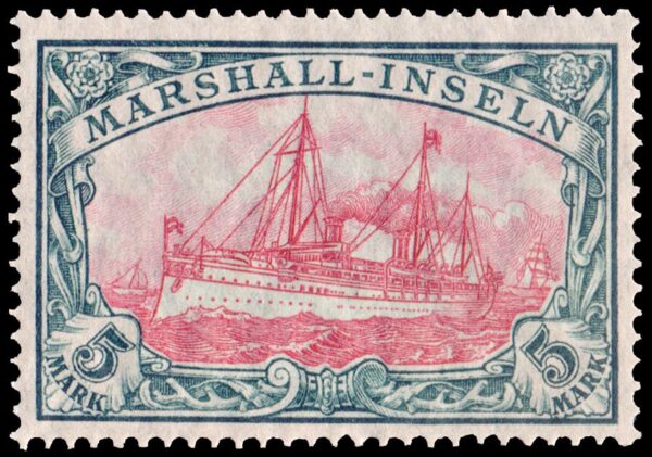 MARSHALL/STAMPS, 1900 – GERMAN COLONIES – CLASSIC STAMPS – SHIPS – YV 25 – 1 VALUE – HINGE