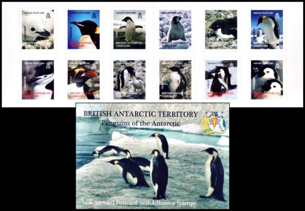 ANTARTIDA BRITANICA (BAT) SELLOS, 2006 - AVES ANTARTICAS – PINGUINOS – YV C 431 – CARNET – NUEVO - AUTOADHESIVO