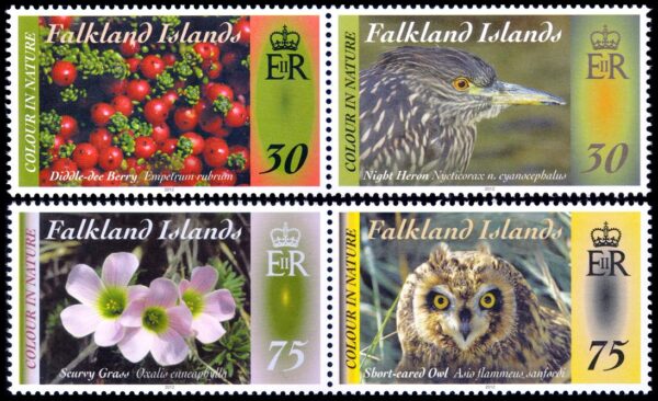 MALVINAS/STAMPS, 2012 - FLORA AND FAUNA - THE COLORS OF NATURE - YV 1127/30 - 4 VALUES - MNH