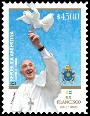 ARGENTINA/SELLOS, 2025 - S.S. PAPA FRANCISCO (2013-2015) - 1 VALOR - NUEVO - EMITIDO EL 16 DE MAYO DE 2025