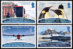 ANTARTIDA BRITANICA (BAT) SELLOS, 2021 - PROTECCION DEL MEDIO AMBIENTE EN LA ANTARTIDA - YV 784/87 - 4 VALORES - NUEVO - MINT