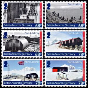 ANTARTIDA BRITANICA (BAT) SELLOS, 2019 - BASE PORT LOCKROY - PINGUINOS - YV 755/60 - 6 VALORES - NUEVO