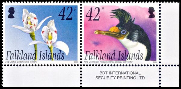 MALVINAS/SELLOS, 2005 – ISLAS – FAUNA – FLORA – SEA LYON ISLAND - MILESIMA 2005 – YV 906/07 – 2 VALORES – NUEVO – MINT