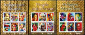 NACIONES UNIDAS (ONU) SELLOS, 2010 - PUEBLOS AUTOCTONOS - YV 1210/15 (NY) 744/49 (G) 693/98 (V) - 3 HOJITAS - NUEVO - MINT
